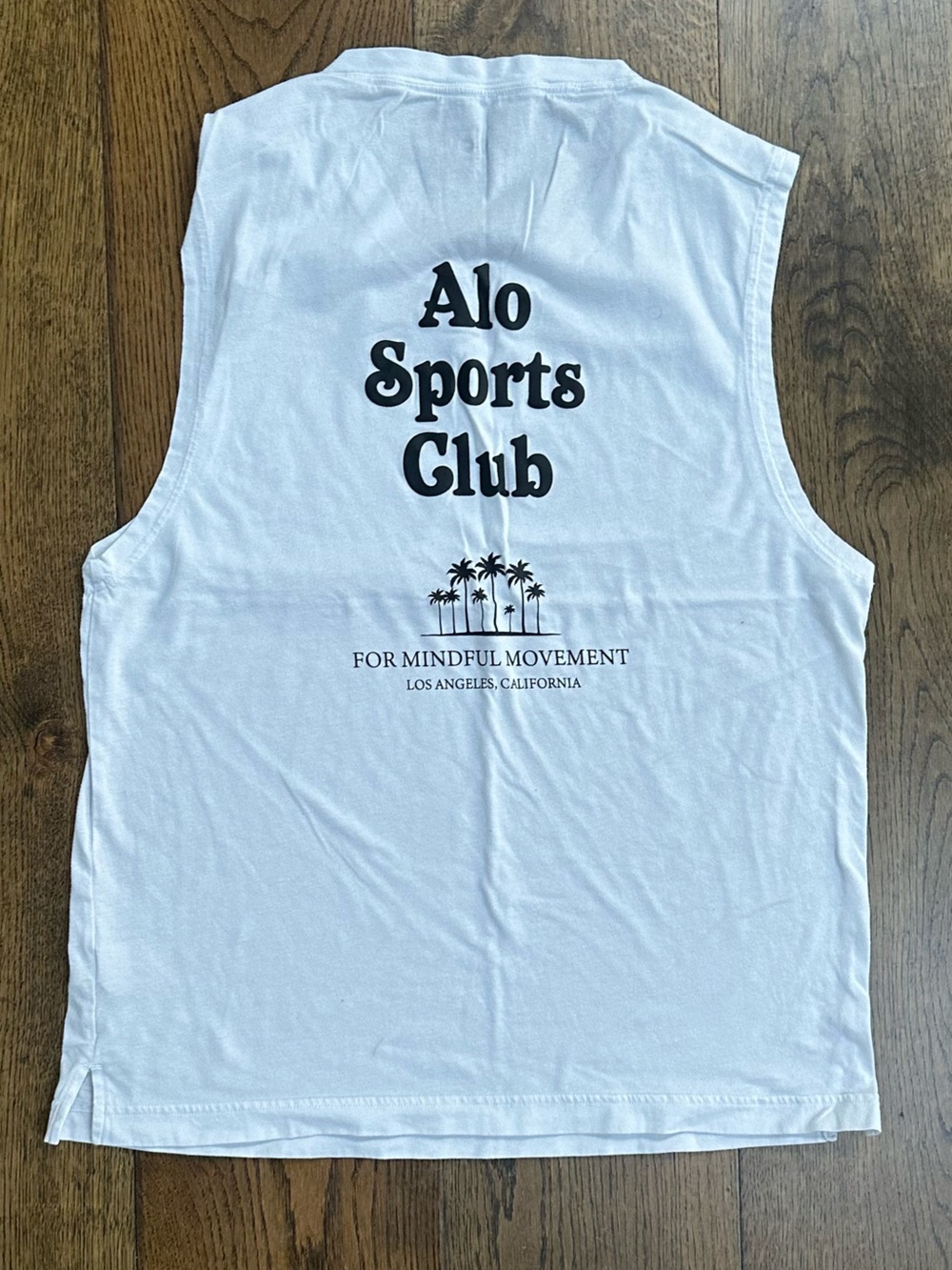 Alo Men’s Sport Club Tank Medium White muscle tank